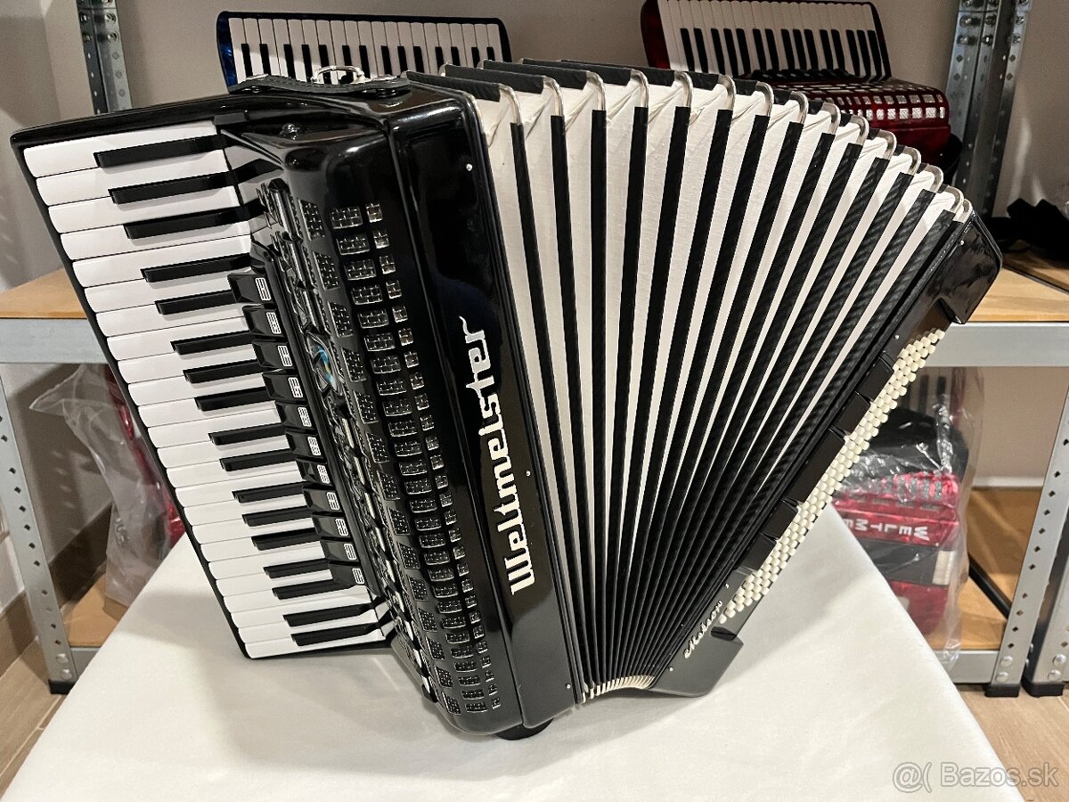 Predám akordeón WELTMEISTER METEOR 120 BASOVÝ - 13
