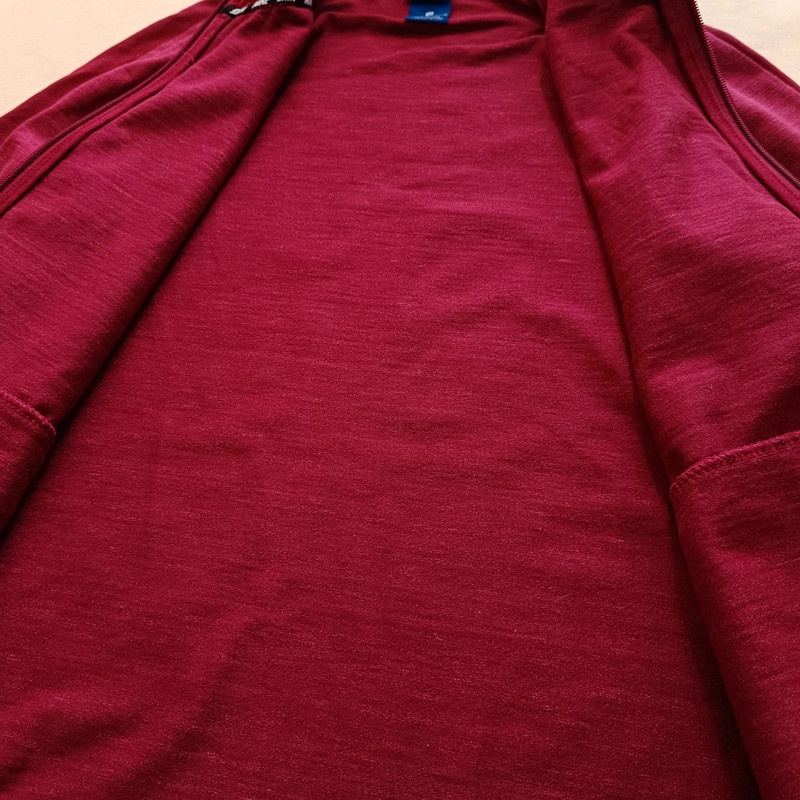 NIKE bordová mikina na zips s kapucňou M - 13