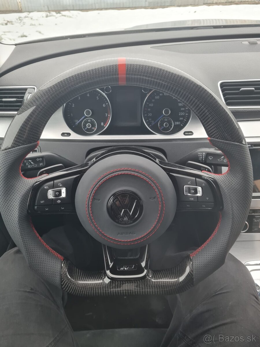 VOLANT VOLKSWAGEN R RLINE GTD GTI - KOZA / KARBÓN - 13
