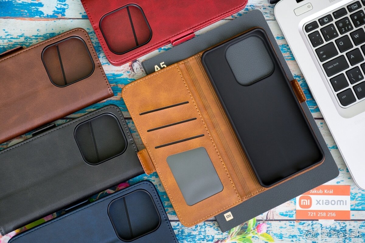 Zatváracie puzdro s bočným pásikom pre Xiaomi, Redmi a Poco - 13
