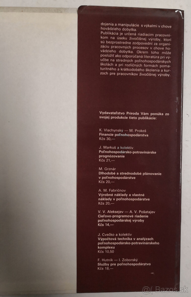 Racionalizácia potreby práce a energie v chove hovädzieho d - 13