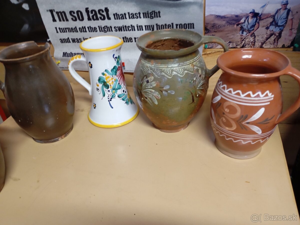 Všeličo krcahy,porcelán,poháre, vázy - 13