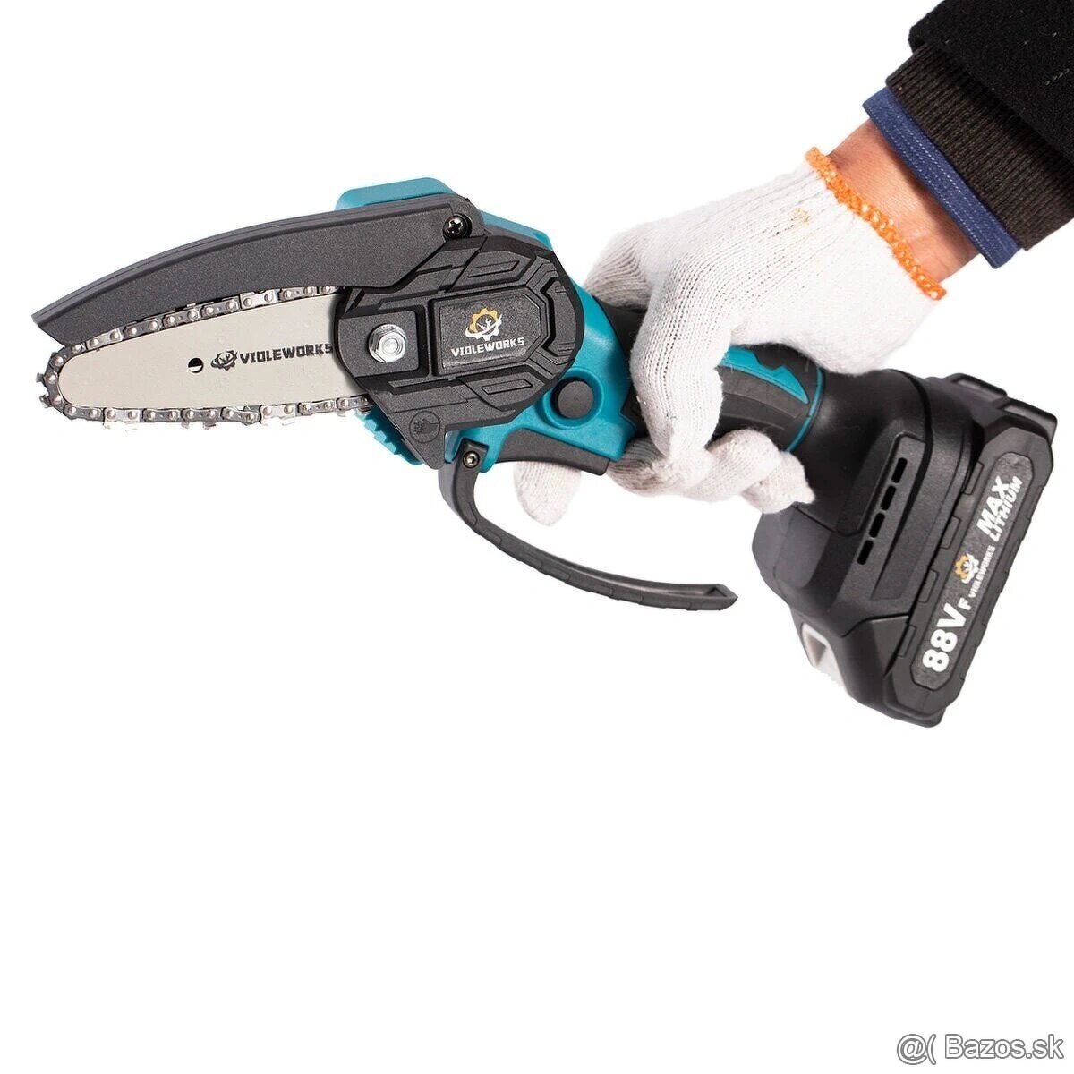 Kvalitná AKU Reťazová Píla + 2 baterky veľkosti 4", 6", 8 - 13