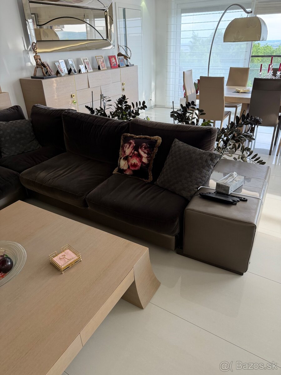 Natuzzi sedacia kozena suprava - 13