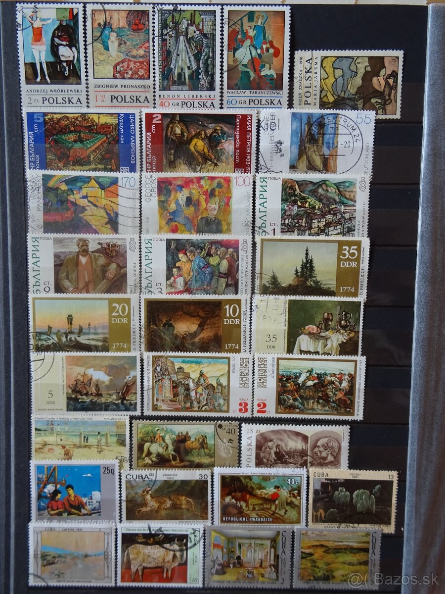 Pekná zbierka známok UMENIE 2 - 13