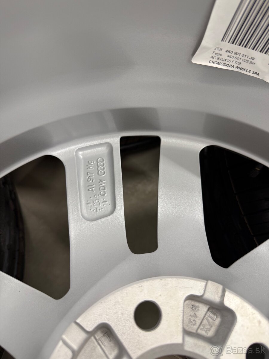 Nepoužitá letná sada Audi A6 C8 - 5x112 R18 , 225/55/18 - 13