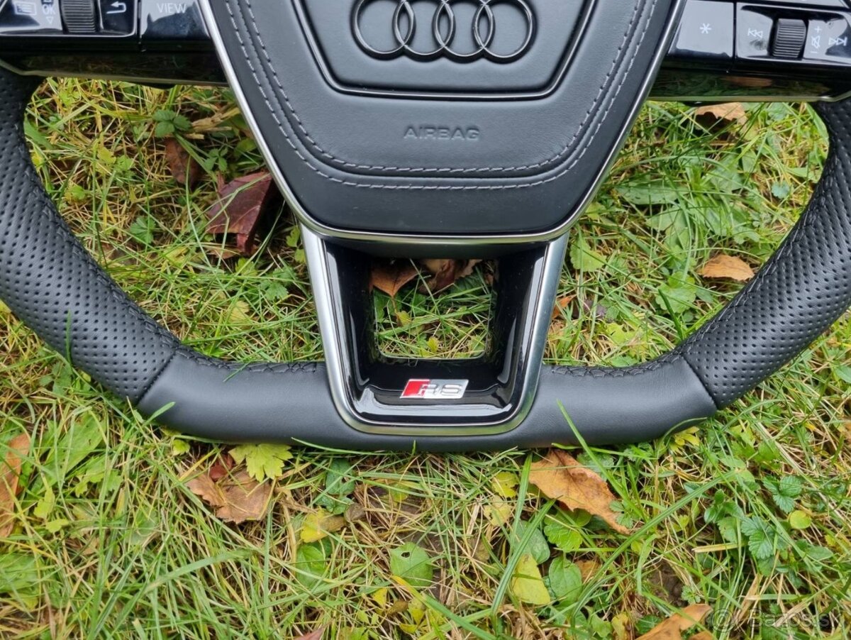 AUDI A6 C8 A8 Q8 VOLANT kozeny zkoseny perforovana koža - 13