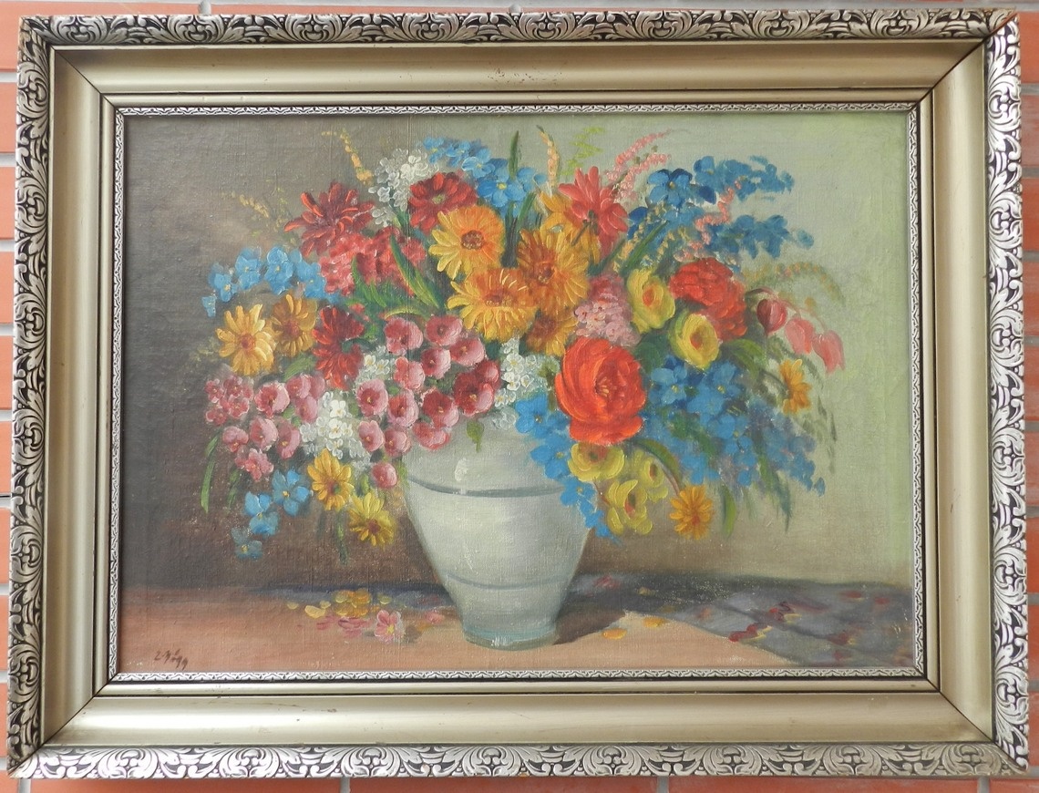 Zbierka starožitných obrazov s motívom Kytíc - 13