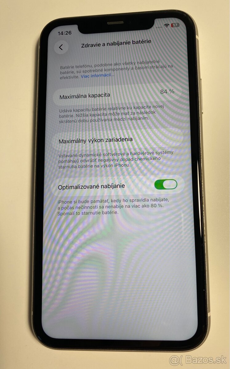 iPhone 11, batéria 84% - 13