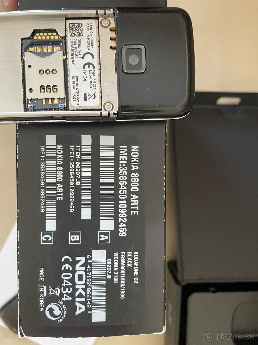 Nokia 8800 arte black top stav - 13