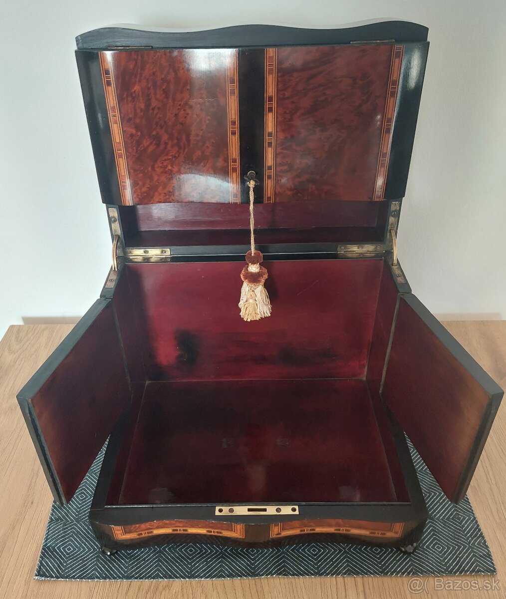 Likérová súprava, "Boulle" , Napoleon III. likérnik, tuja - 13