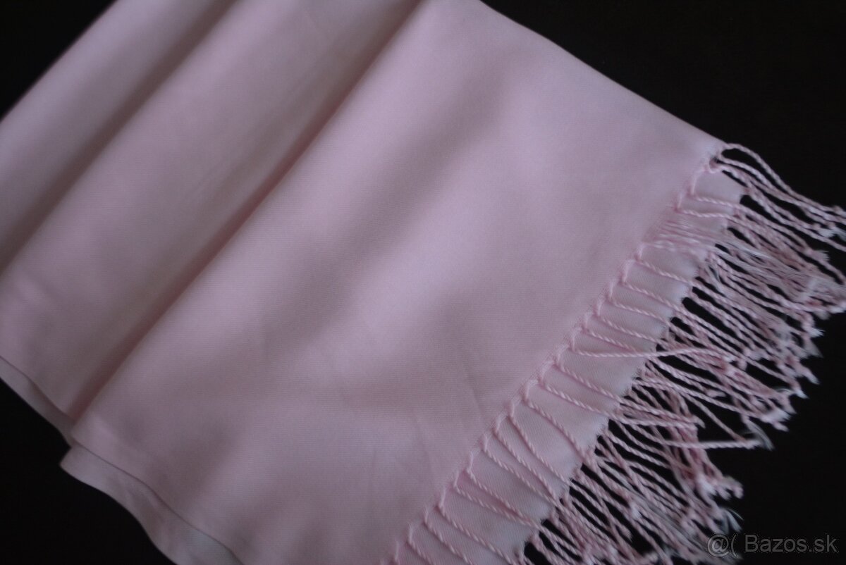 2x pashmina, lososová a ružová - 13