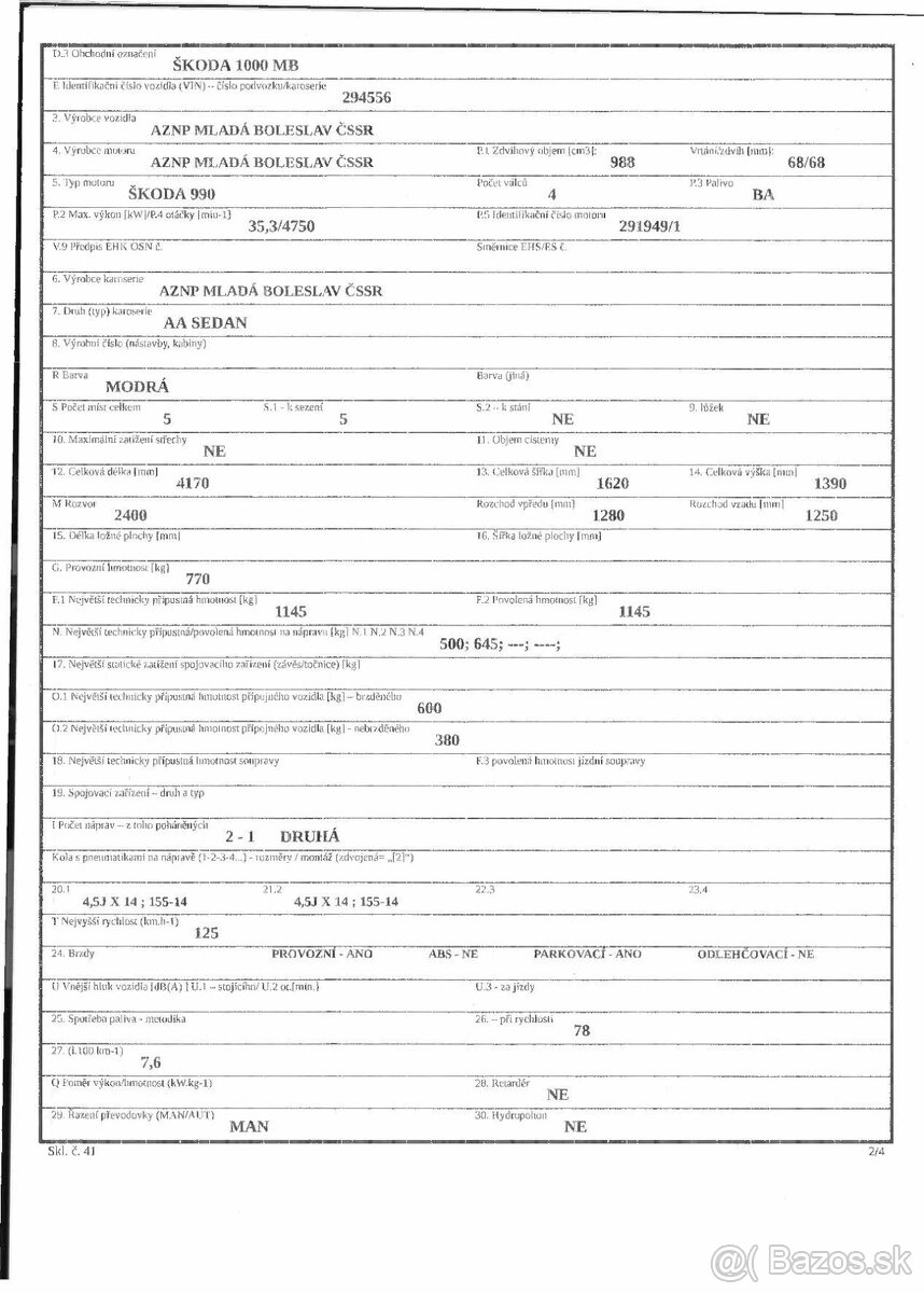 Škoda 1000MB 1968 - 13