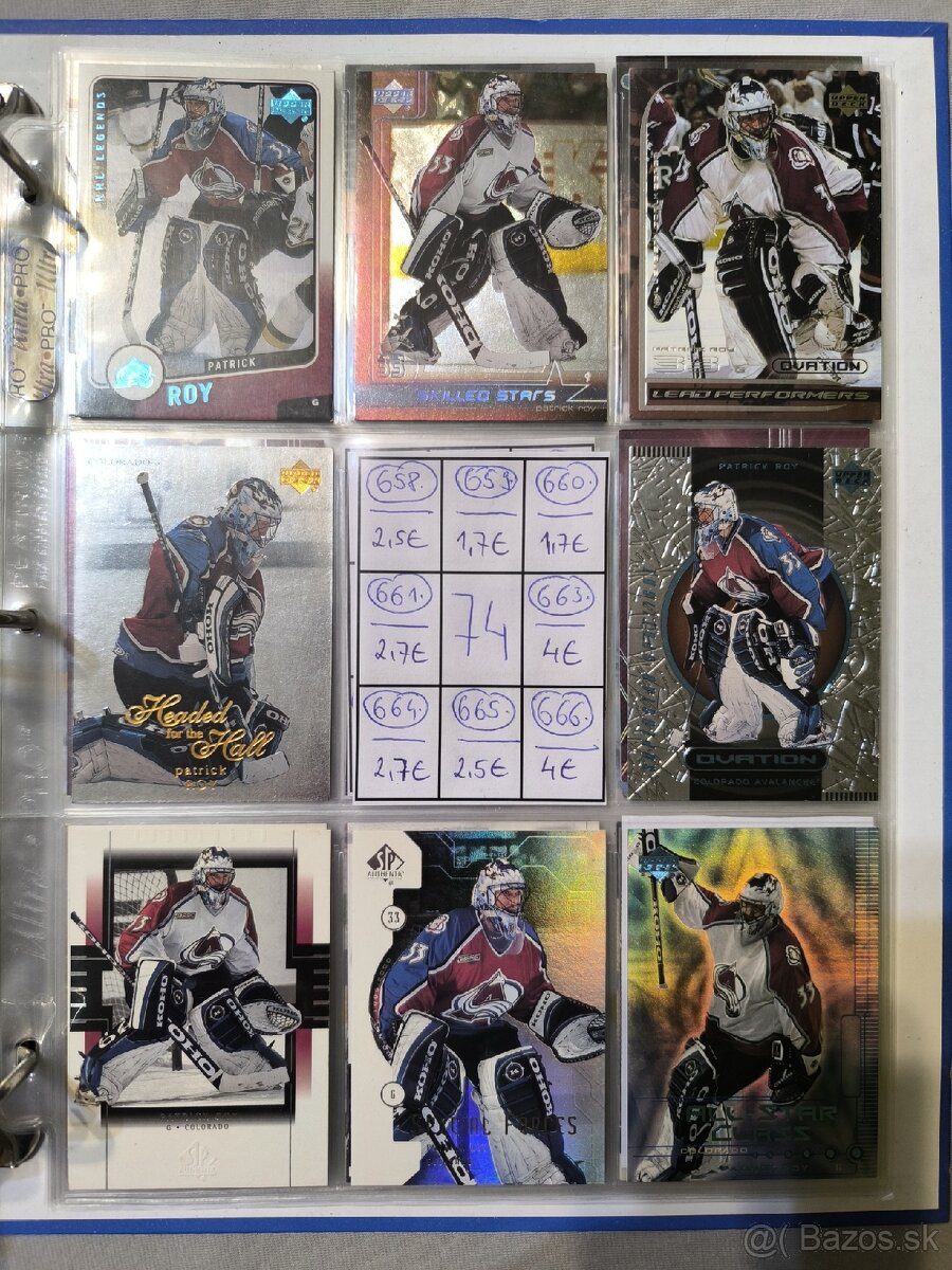 Hokejové kartičky - Patrick Roy 3 - 13