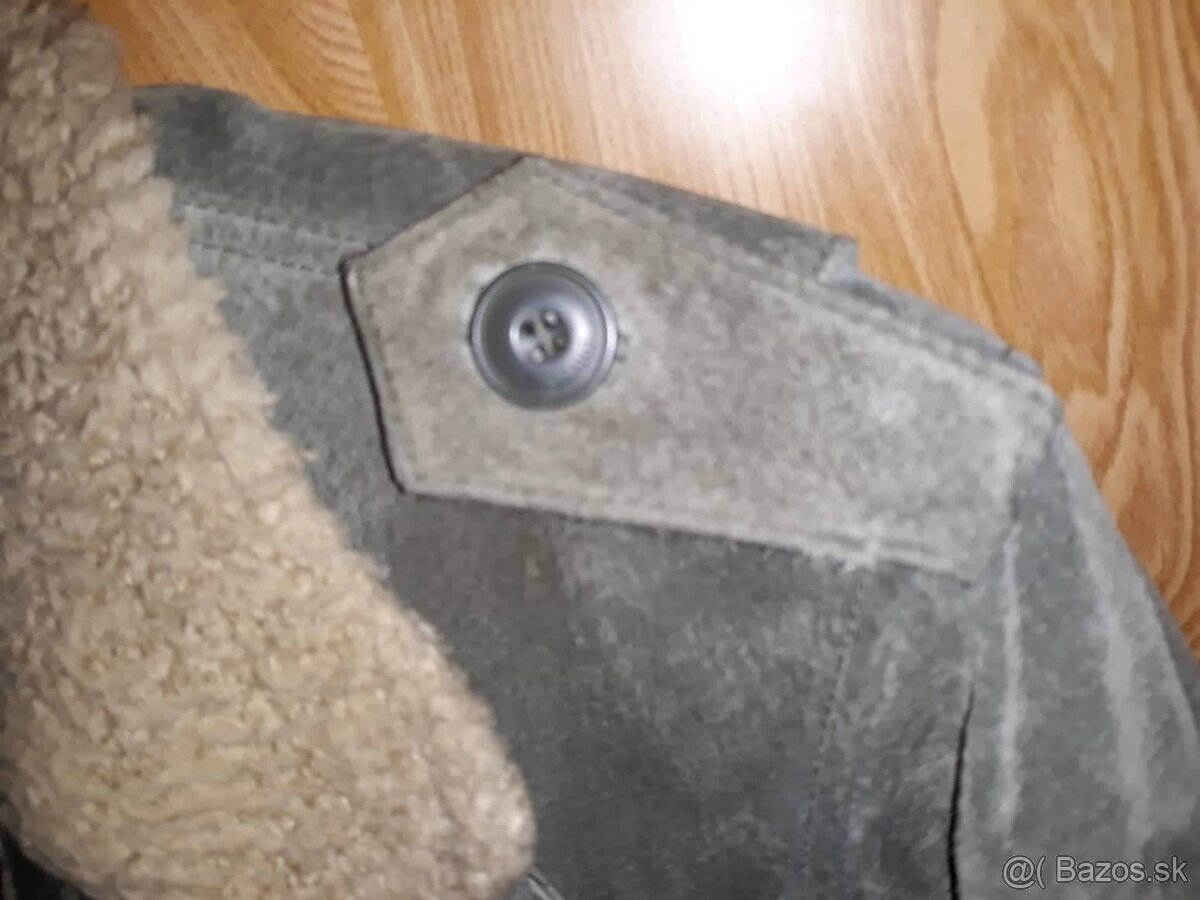 Mustang Kožená bunda zelená na zimu - 13