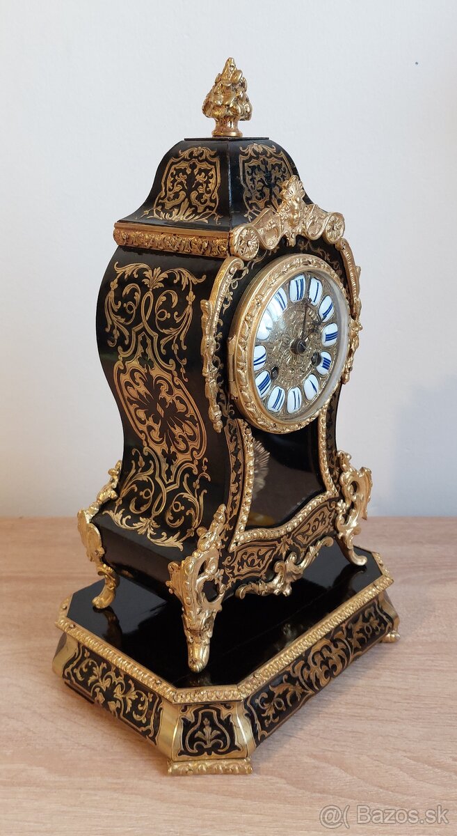 Francúzske stolové hodiny Boulle, Vincenti & Cie - 13