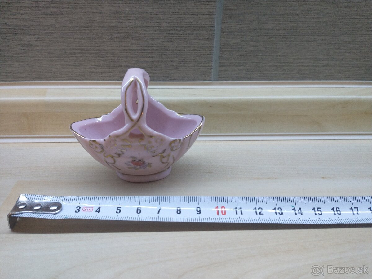angličáky, miniatúry, vázička, porcelán, labute - 13
