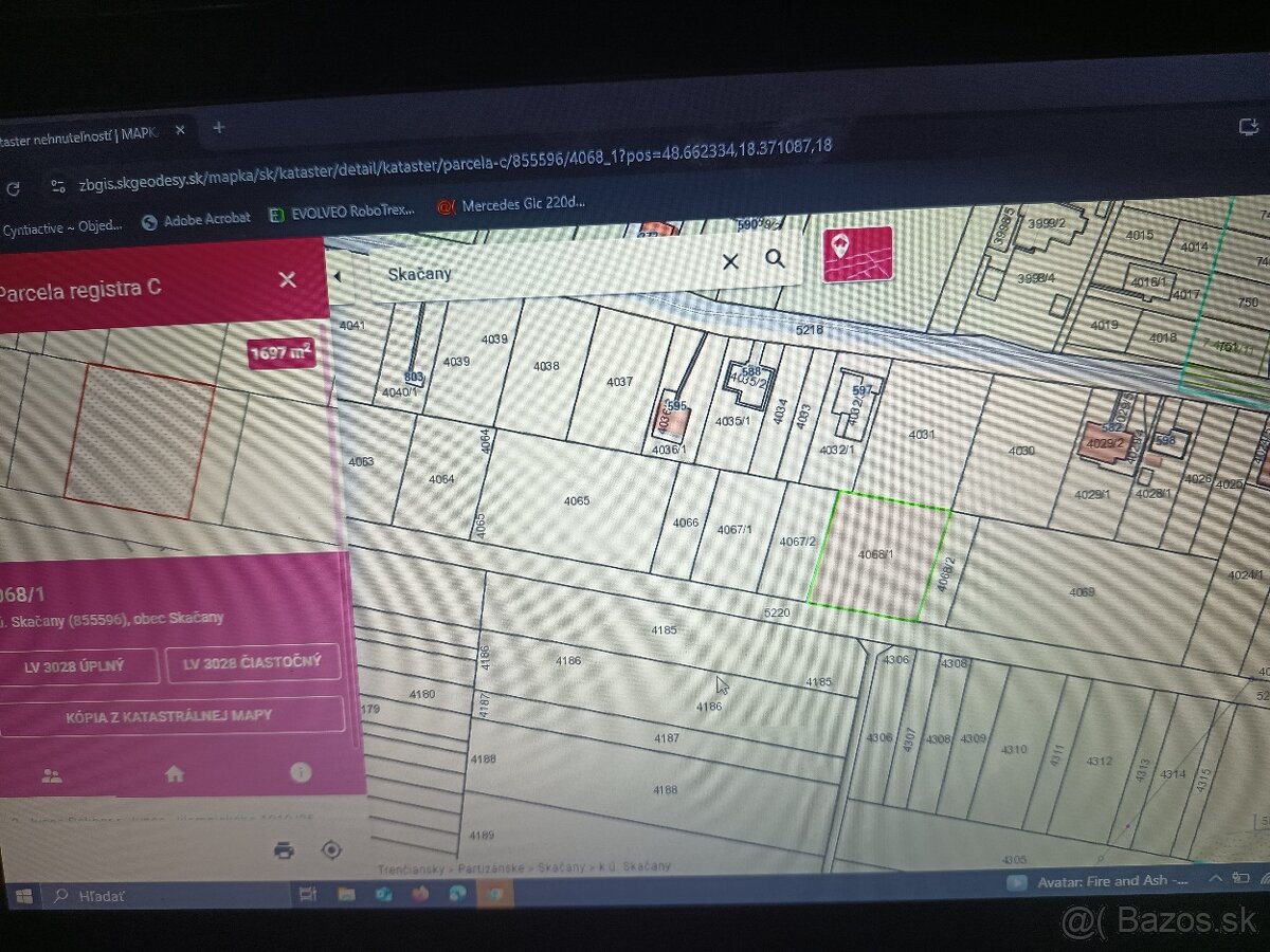 Predám pozemok 3472m na výstavbu vSkačanoch - 13