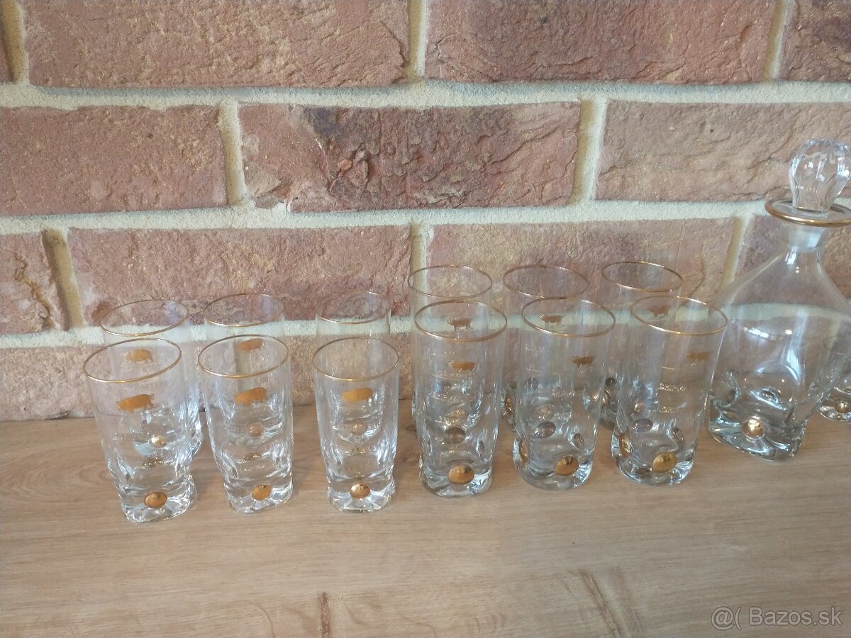 poháre zlatý jano,zlatá zuzana, karafa, džbán, nádoba na ľad - 13