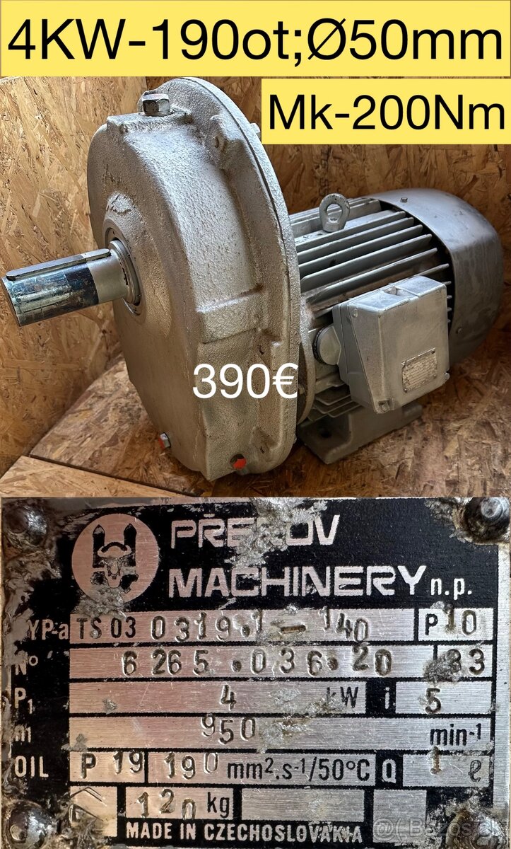 Elektroprevodovky 5,5 Kw;7,5Kw;2,2Kw - 13