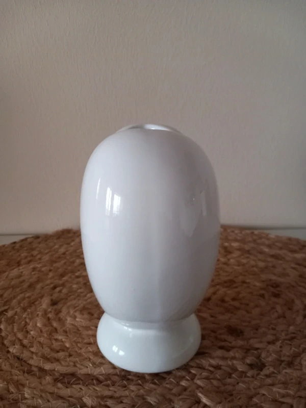 Biela keramická váza v tvare srdca 15x13x8 cm - 13