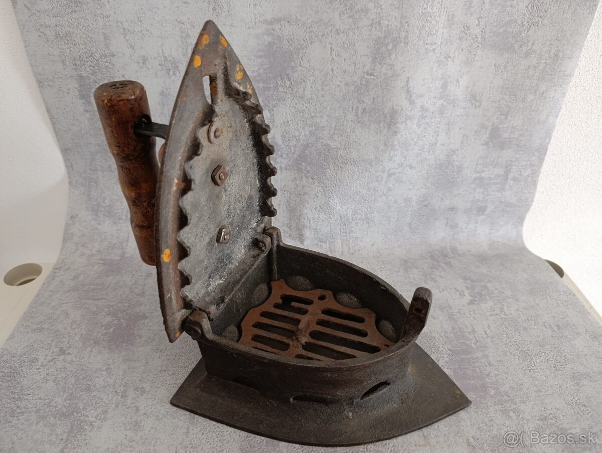 Atypická stará velká žehlička BAWEJA TESTED - 13