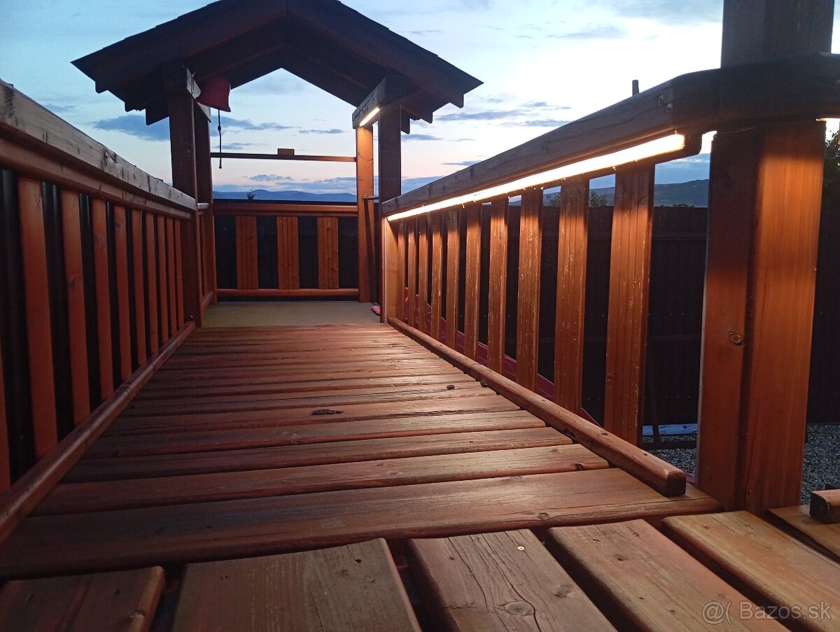 Detské ihrisko hojdačka šmýkačka detské preliezky a domčeky - 13