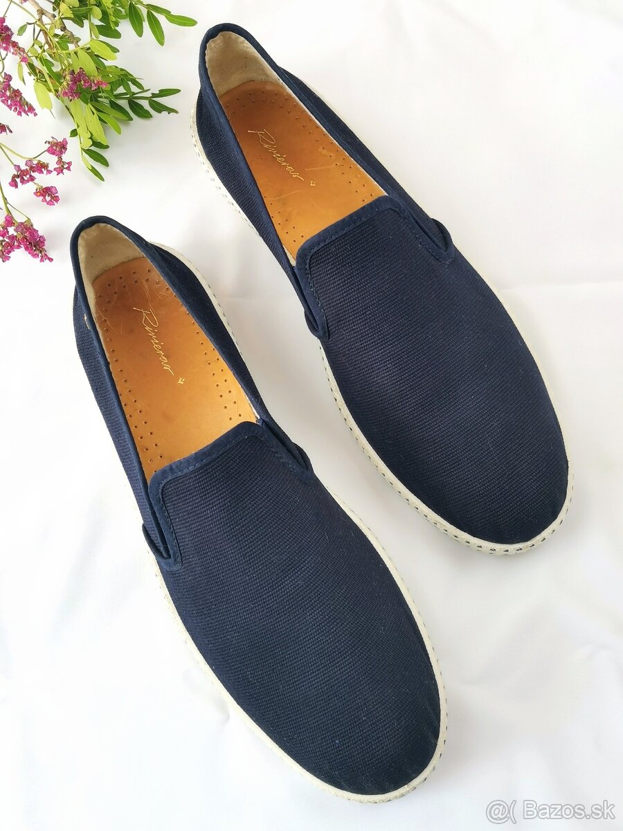 RIVIERAS - luxusné pánske mokasíny/prezuvky - veľkosť 46 - 13