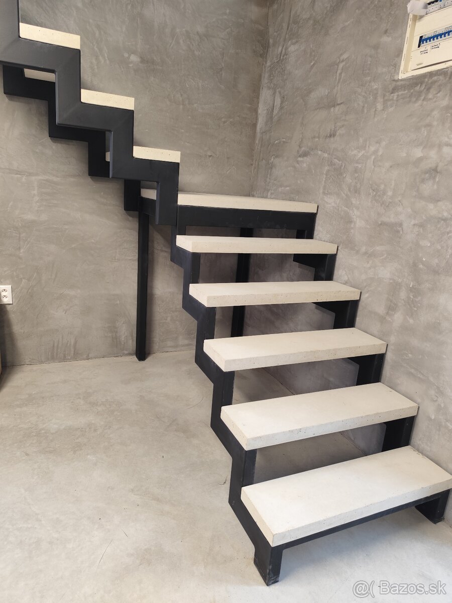 levitujuce schody, velkoformatova dlazba, betonove schody - 13