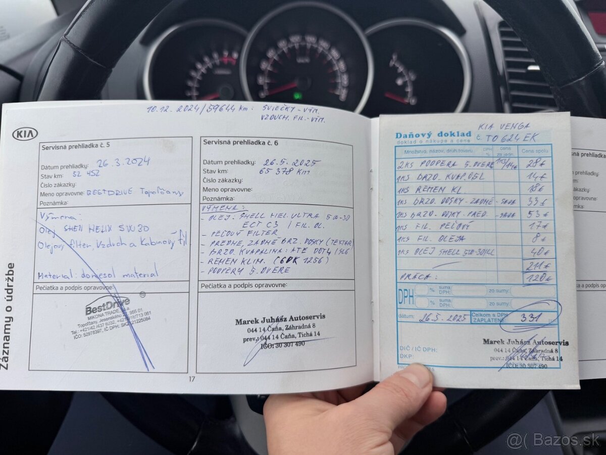 Kia Venga 1.6 CVVT Zlatá Edícia, 92kW, M6, 5d. LPG - 13