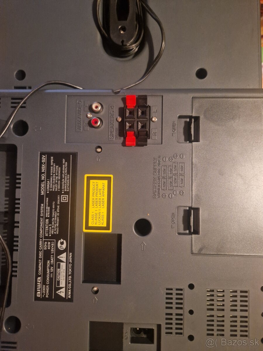 Prenosné rádio veža AIWA 230v 12v Autoberia aj Baterky - 13