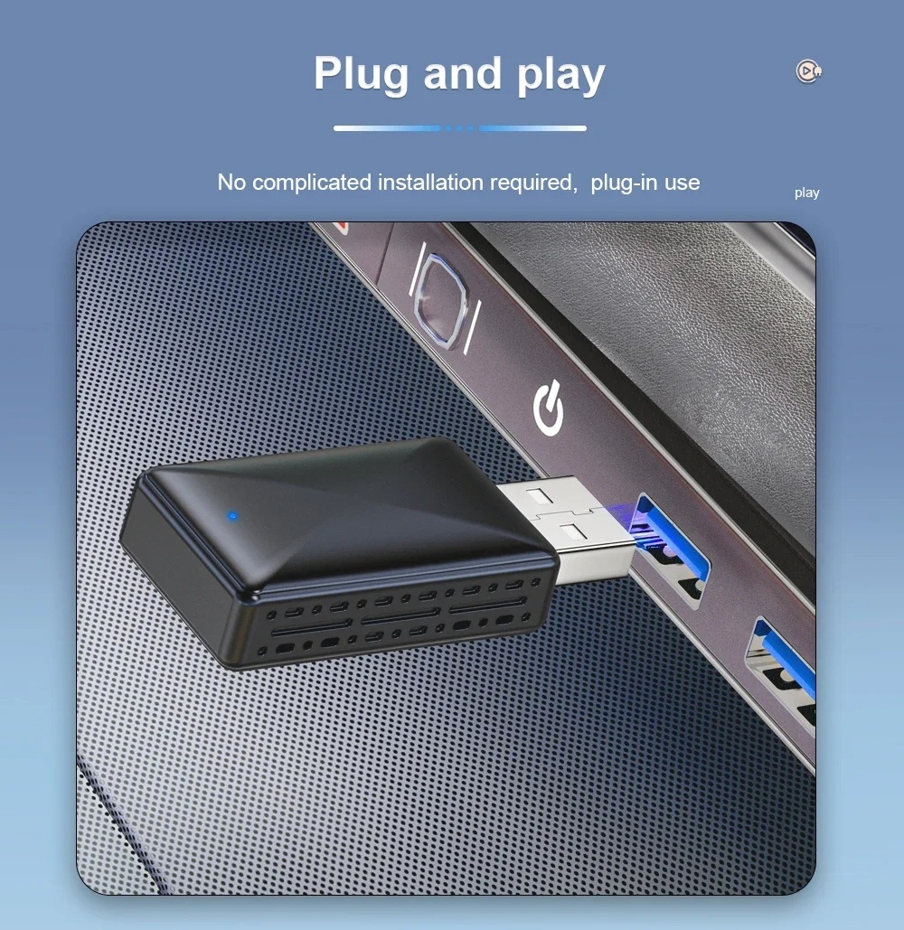 Bezdrôtový adaptér Mini Wireless CarPlay USB - 13
