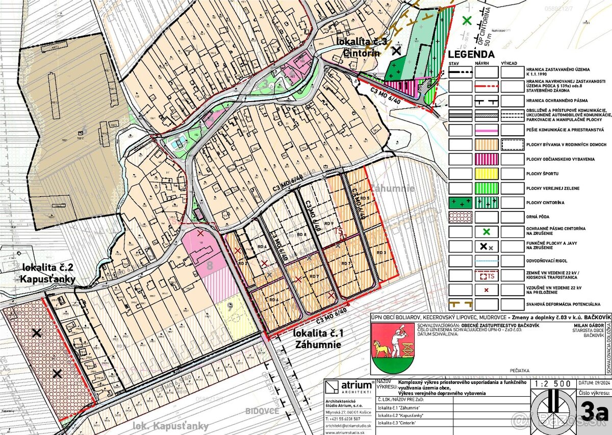 Na predaj stavebné pozemky 870m2, Bačkovík - 13