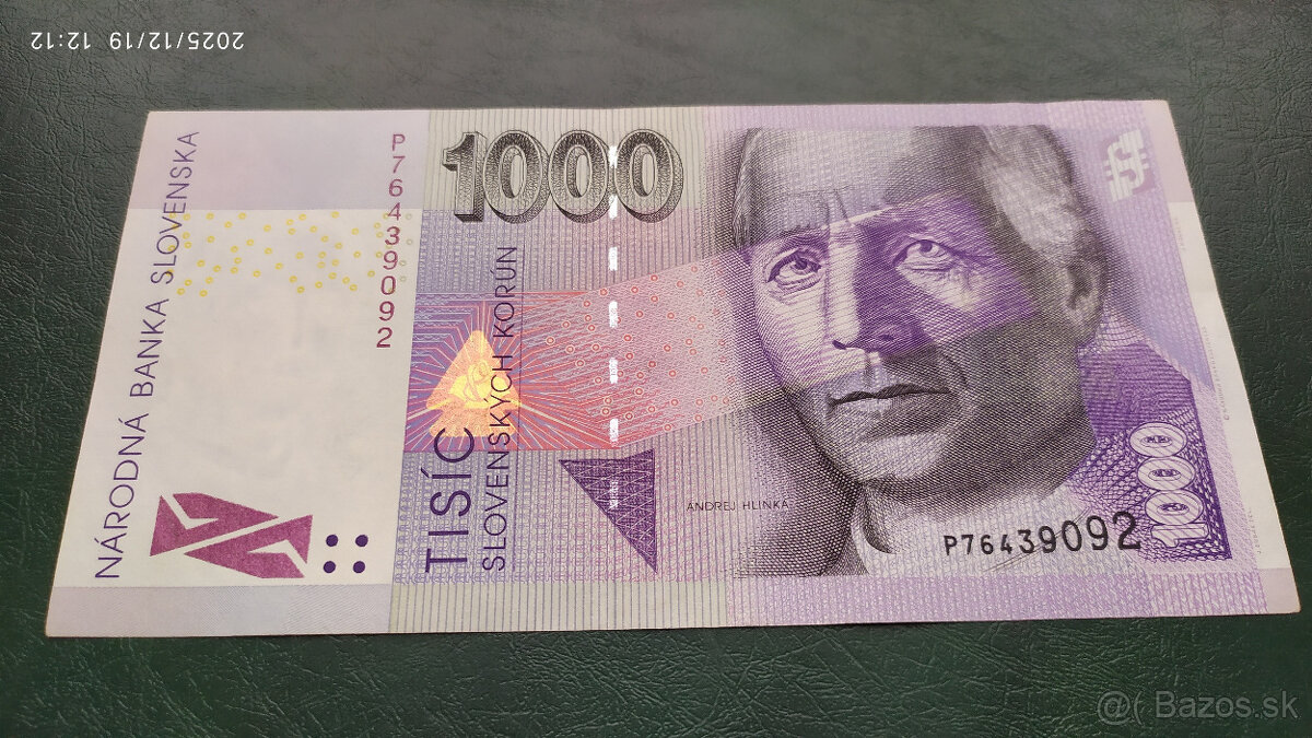 Bankovky 1000 Sk, 4 rôzne ročníky - 13