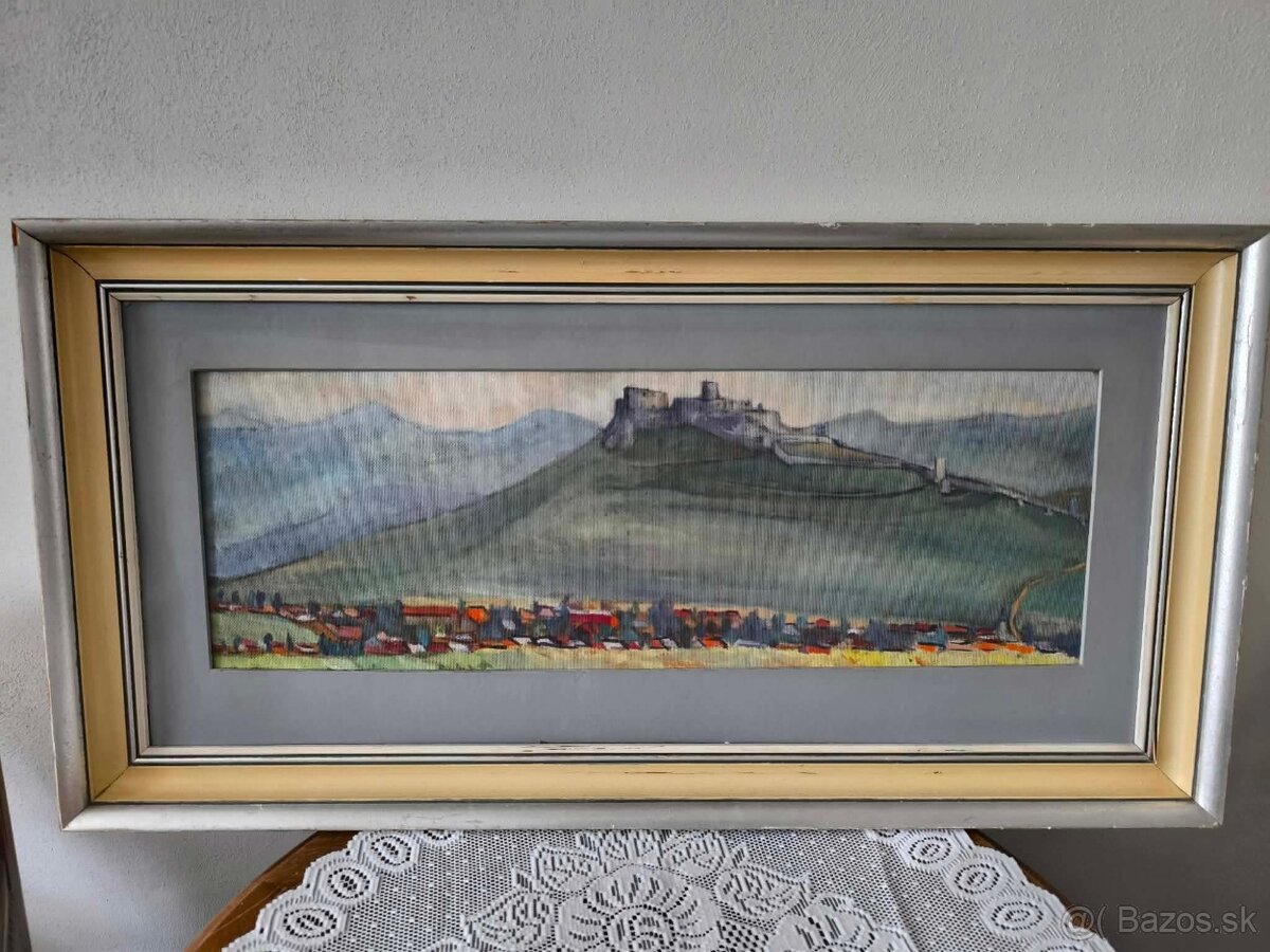Spišský hrad olejomaľba - 13