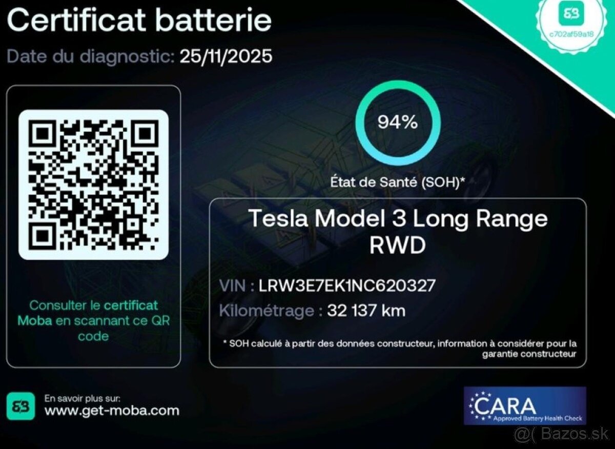 Tesla Model 3 2022 Long Range AWD SoH 94 - 13