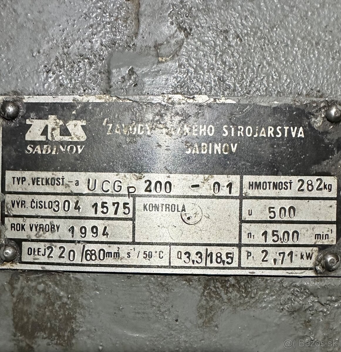 Priemyselná prevodovka 400kg; 550Kg; 1050kg - 13