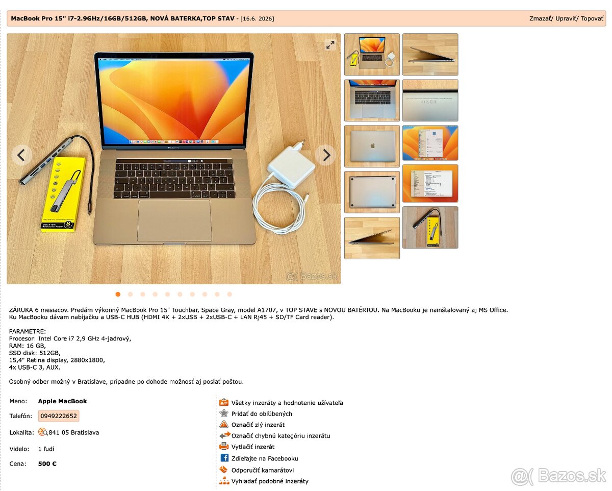 MacBook - ZÁRUKA 6 mesiacov - 13