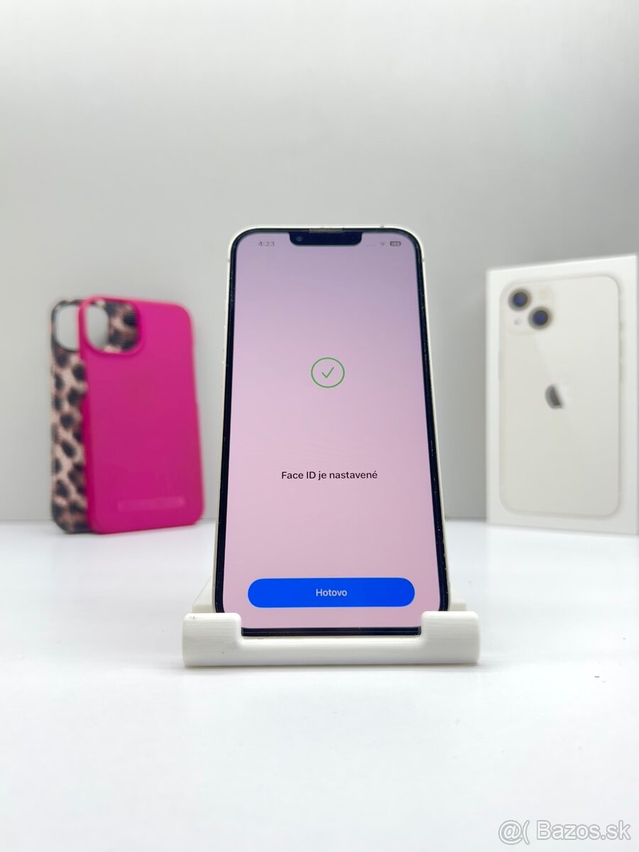 iPhone 13 WHITE 128GB TOP STAV NOVÁ BATÉRIA 100% - 13