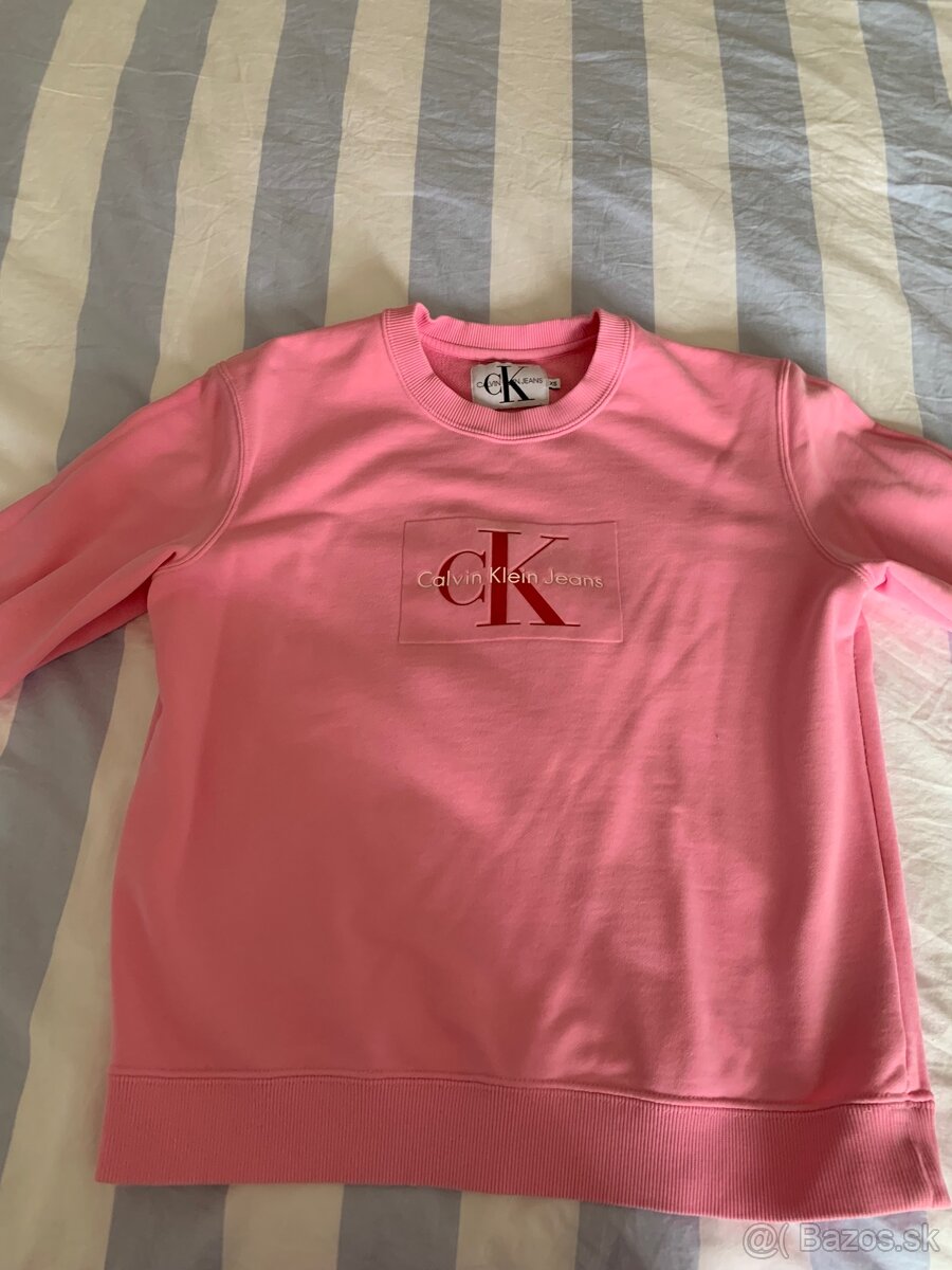 Ružové dámske mikiny Karl Lagerfeld a Calvin Klein - 13