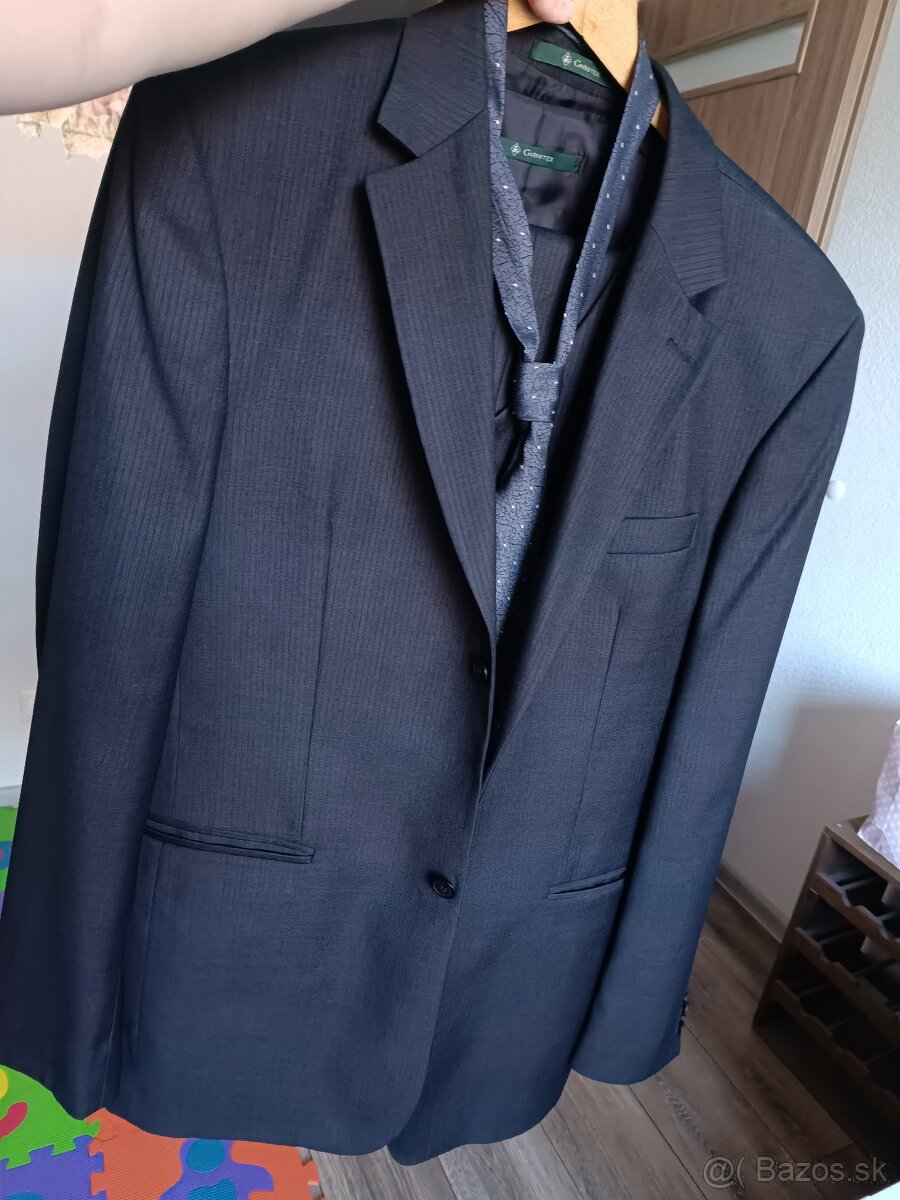 Pánsky oblek Garnitex čierny - 13