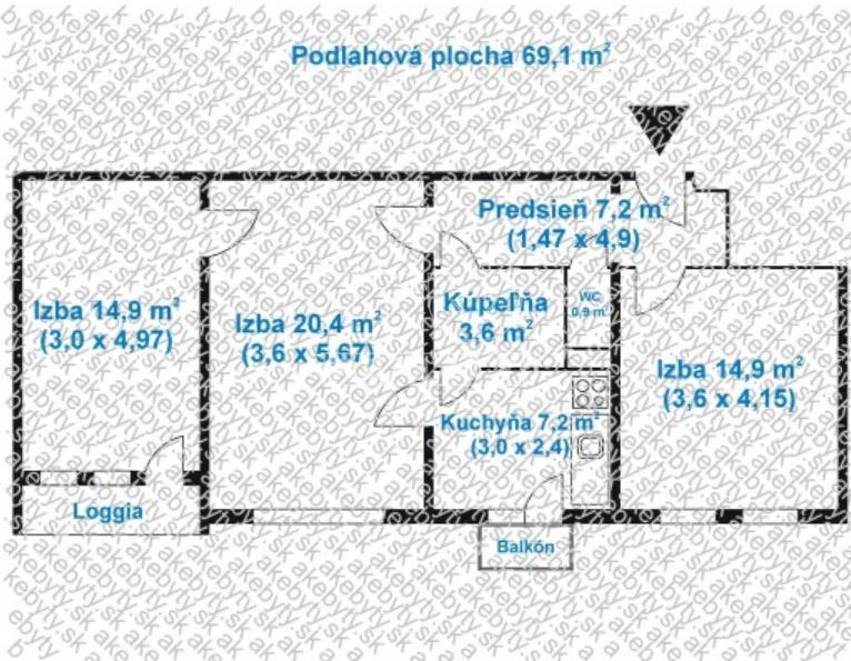 Predaj priestranného slnečného bytu s lodžiou aj... - 13
