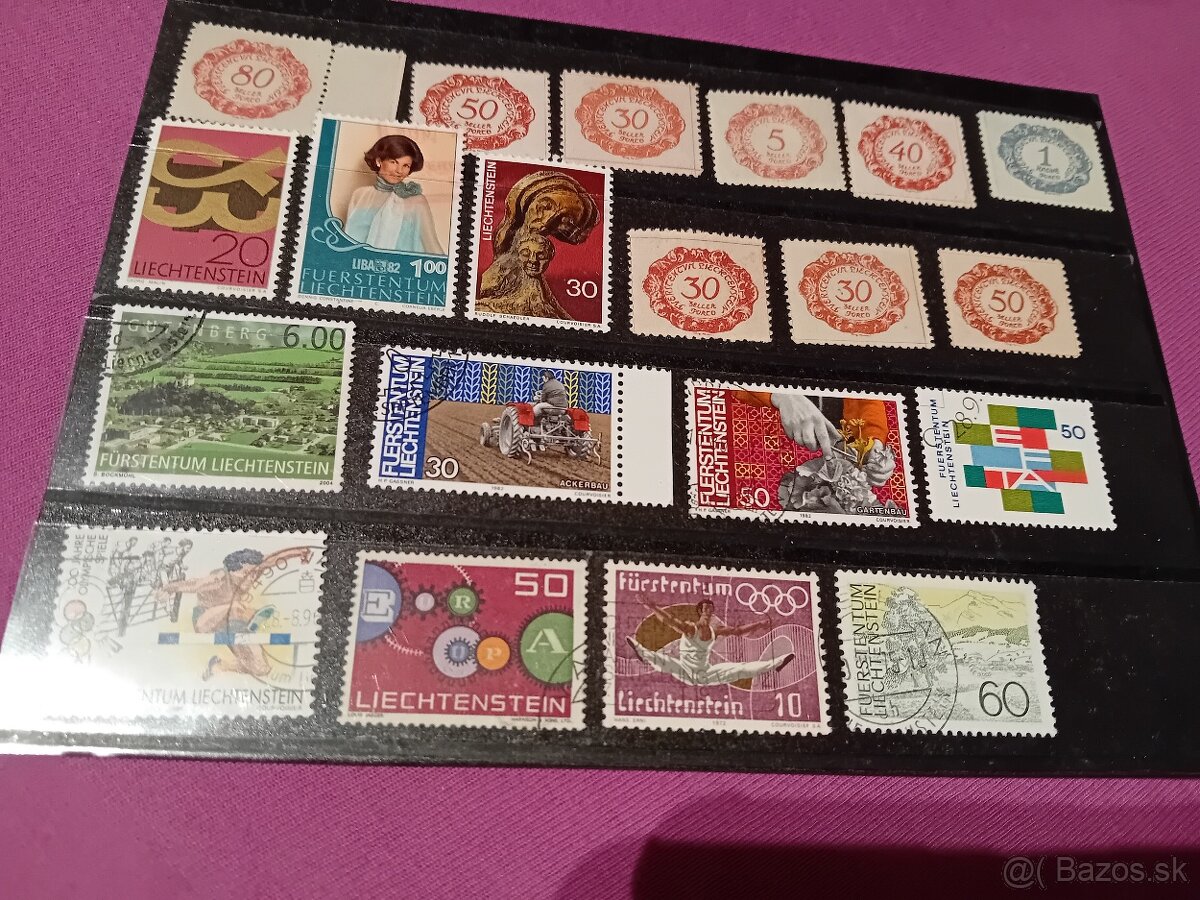 Lichtenštajnsko FDC v albume - 13