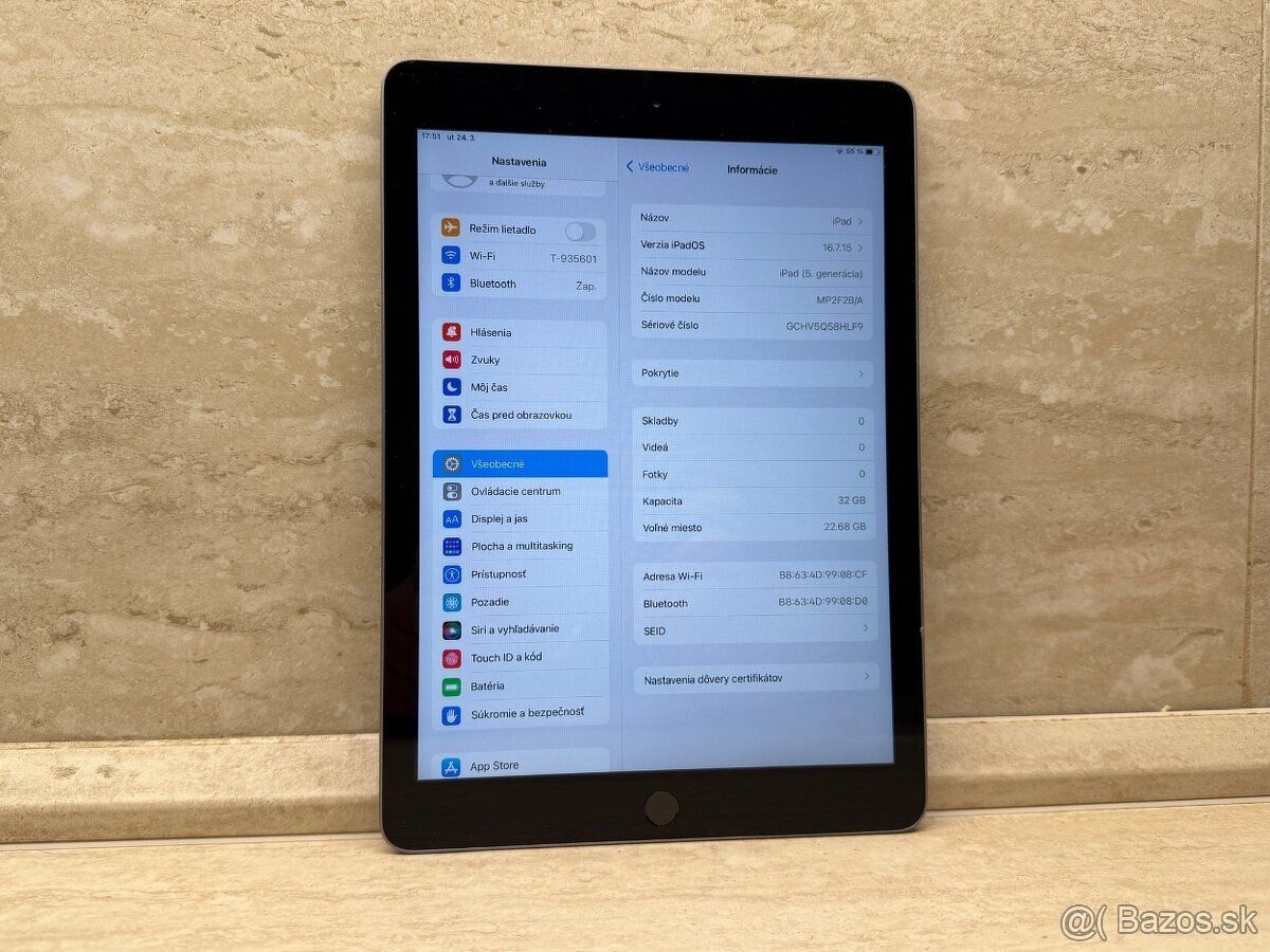 Apple iPad 5.gen 32GB Space Grey - 13
