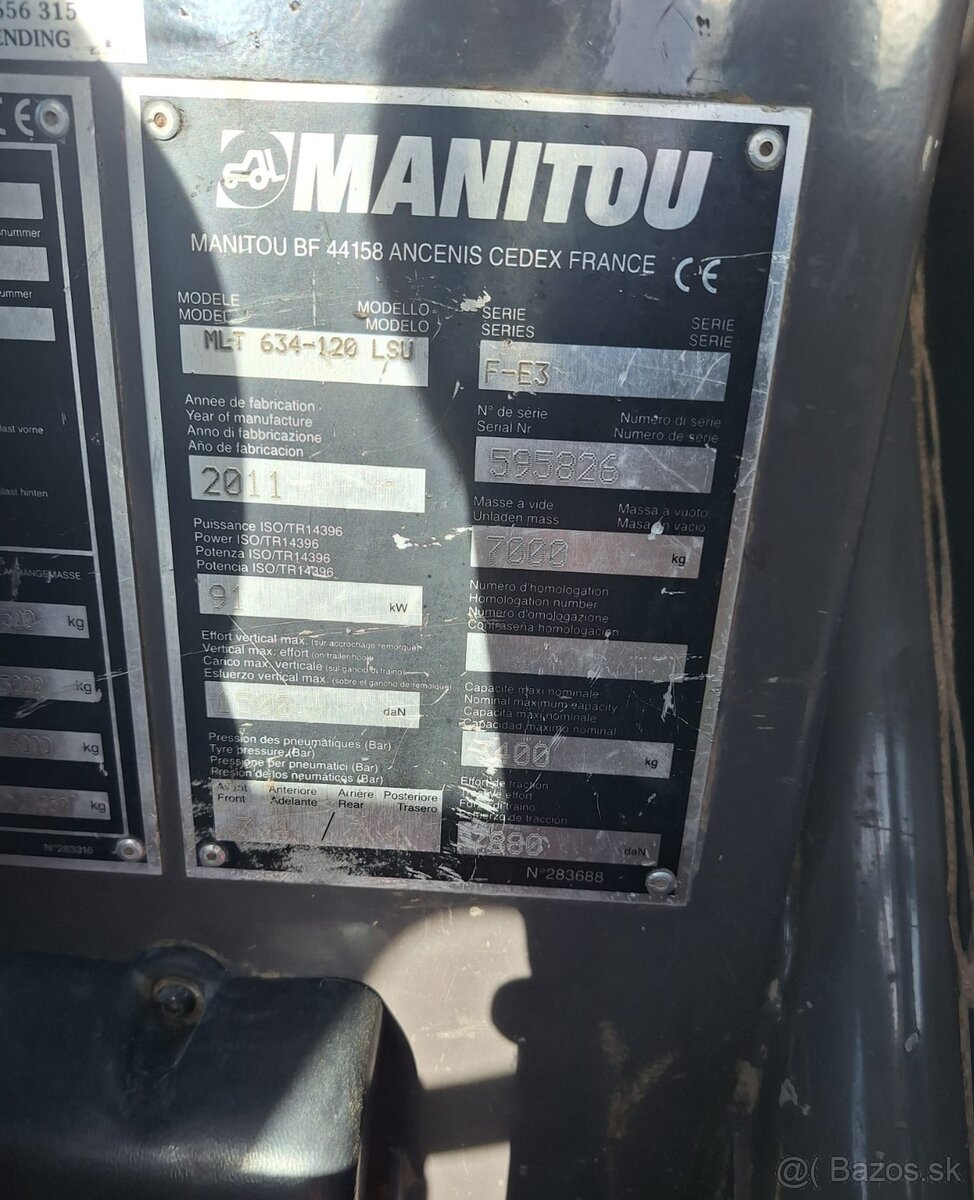 Manitou MLT 634-120 LSU - 13