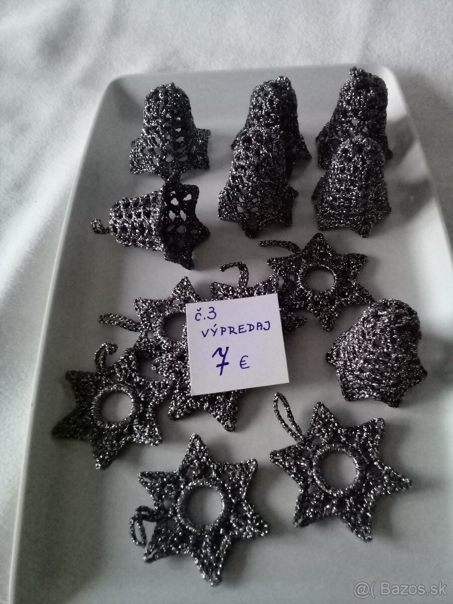 Háčkované vianočné ozdoby - 13