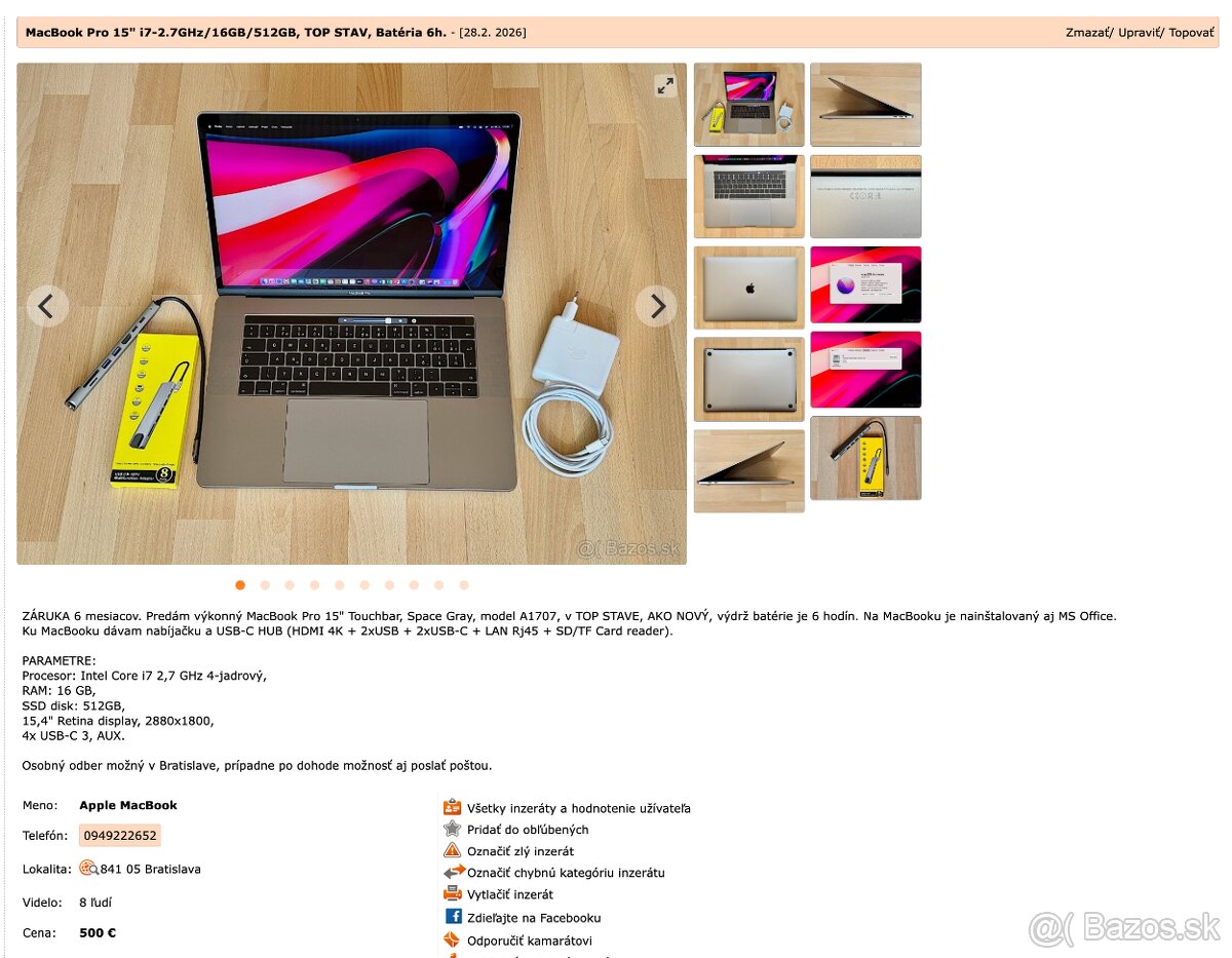MacBook - ZÁRUKA 6 mesiacov - 13