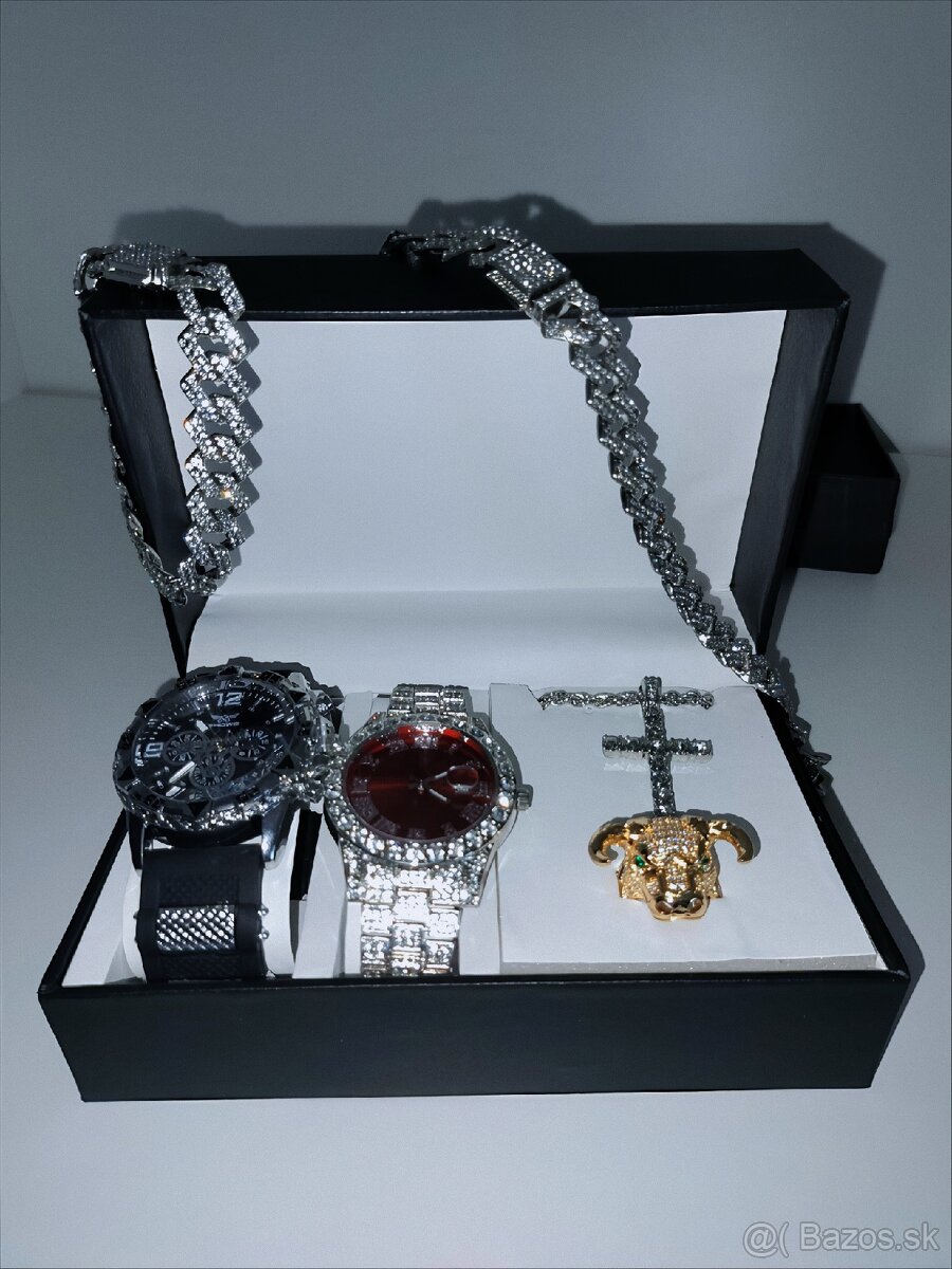 ICED OUT 6-DIELNY SET HODINIEK A ŠPERKOV – 99 € 🚀 - 13