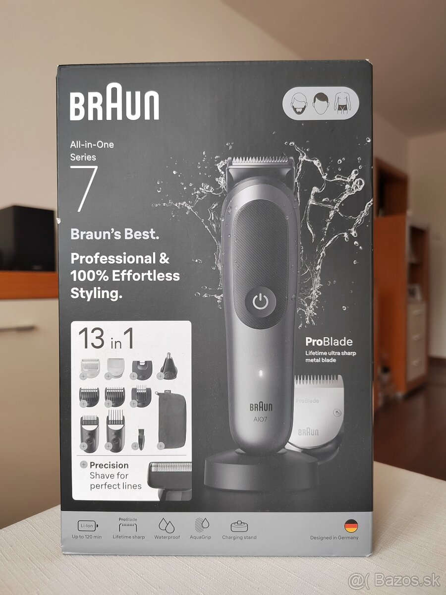 Zastrihávač multifunkčný - Braun Series 7 AIO7560 - NOVÝ - 13