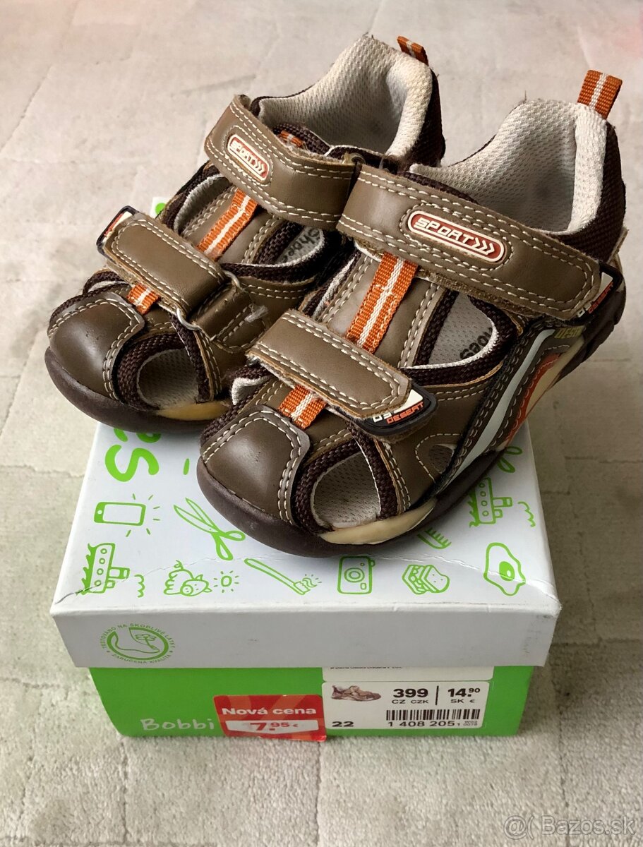 Detská obuv, sandále, veľ. 33, 32, 31, 28, 26, 25, 23, 22 - 13